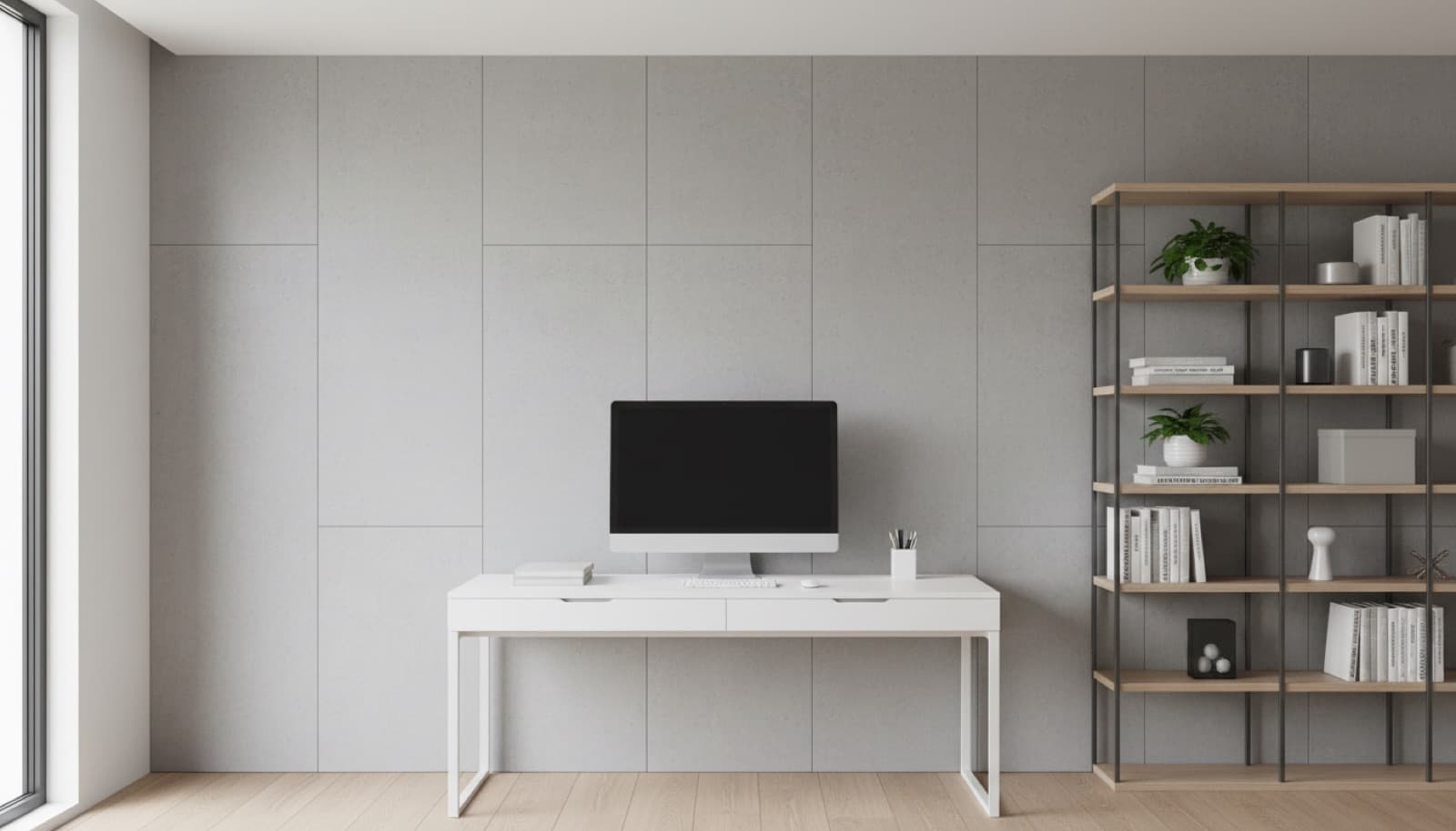 Büro & Homeoffice in Betonoptik