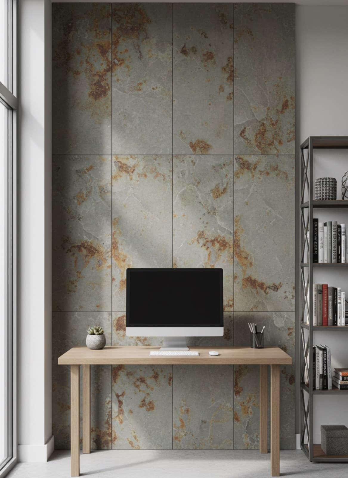 Büro & Homeoffice in Metalloptik, weitere Visualisierung