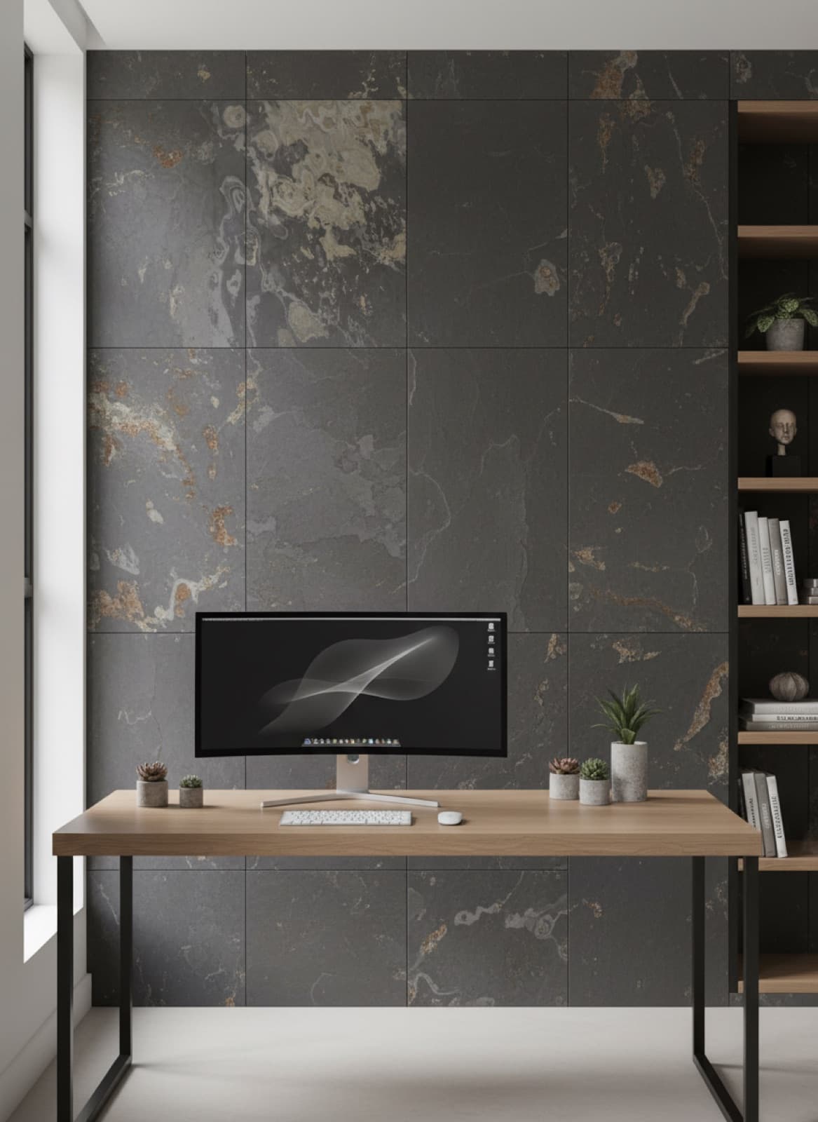 Büro & Homeoffice aus Schiefer, weitere Visualisierung