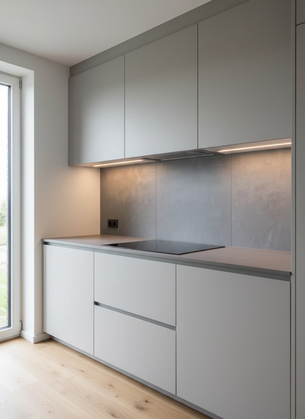 Küchenrückwand in Betonoptik