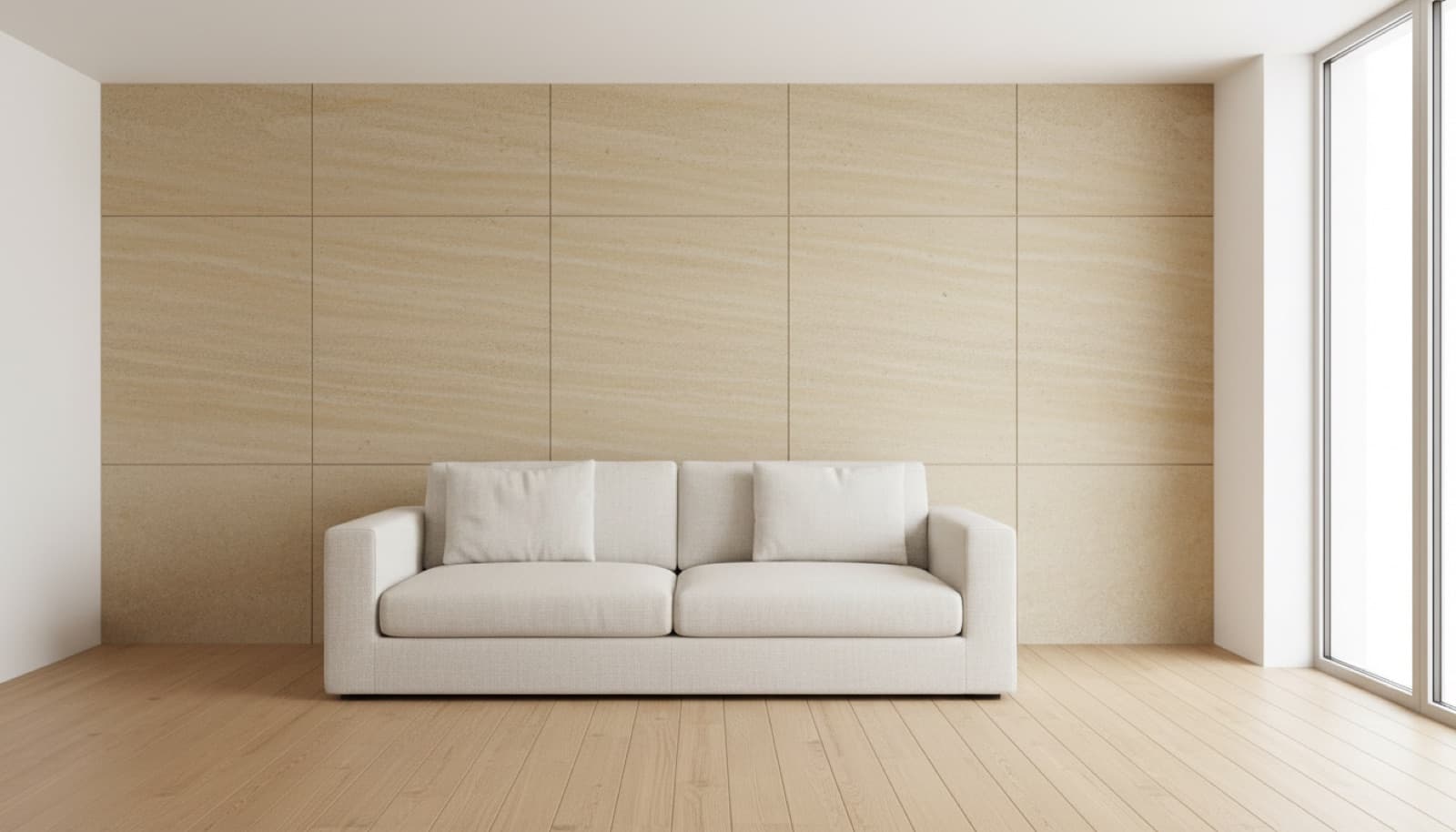 Wohnzimmer aus Sandstein