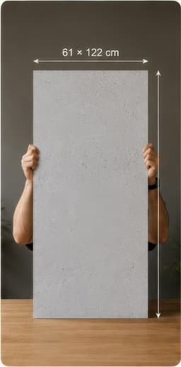 Aroma White: Platte im Format 61 × 122 cm