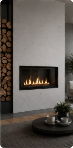 Aroma White als Kaminverkleidung