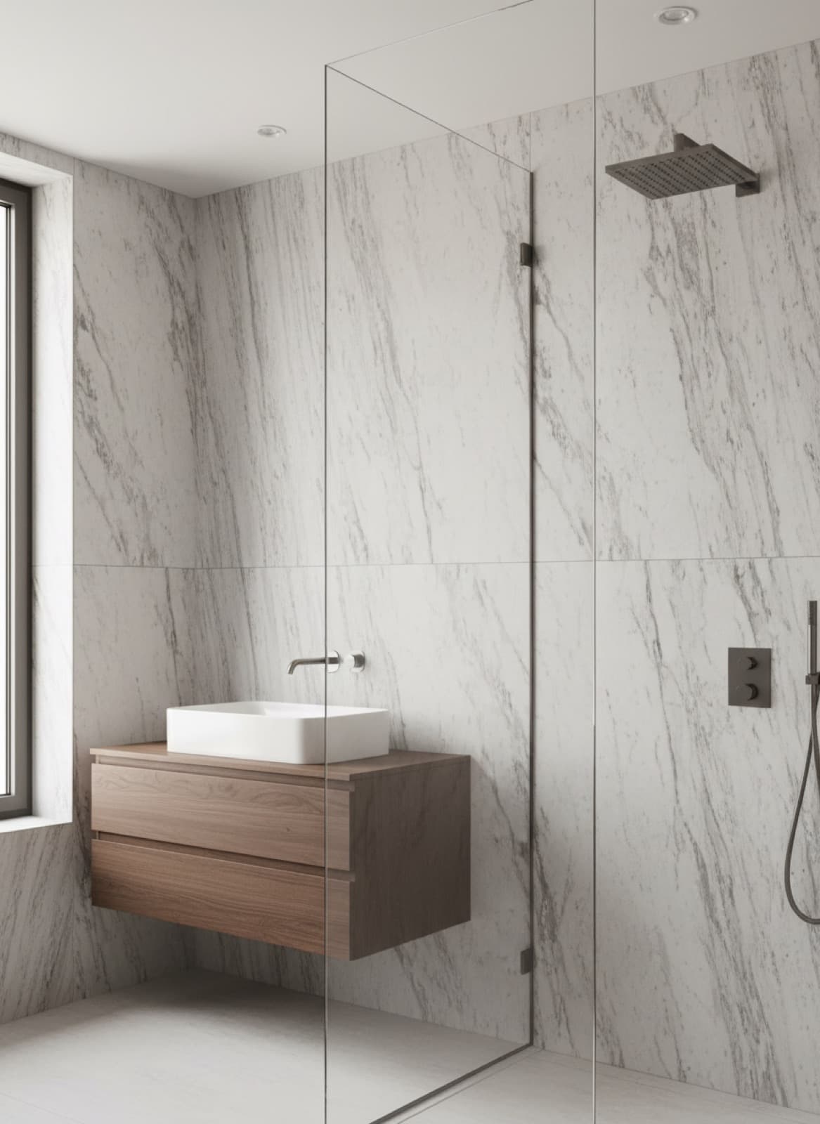 Bad & Dusche aus Marmor, weitere Visualisierung