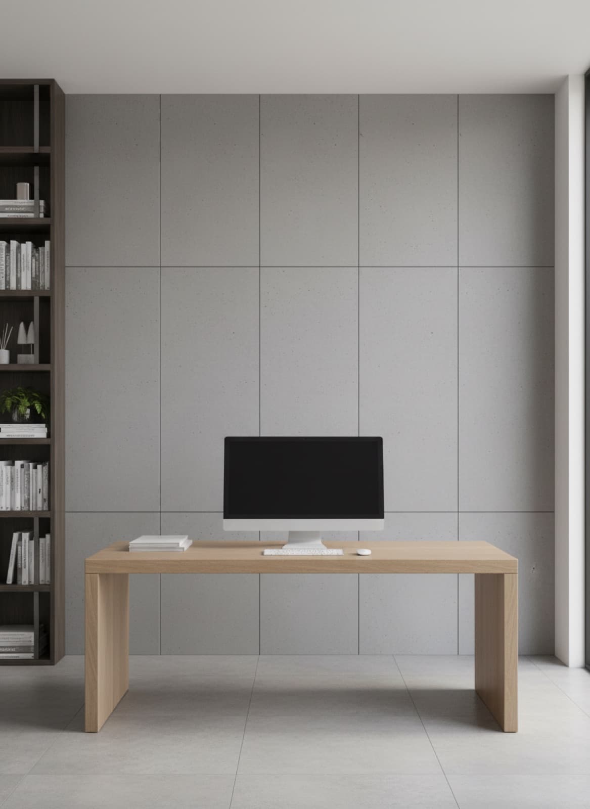 Büro & Homeoffice in Betonoptik, weitere Visualisierung