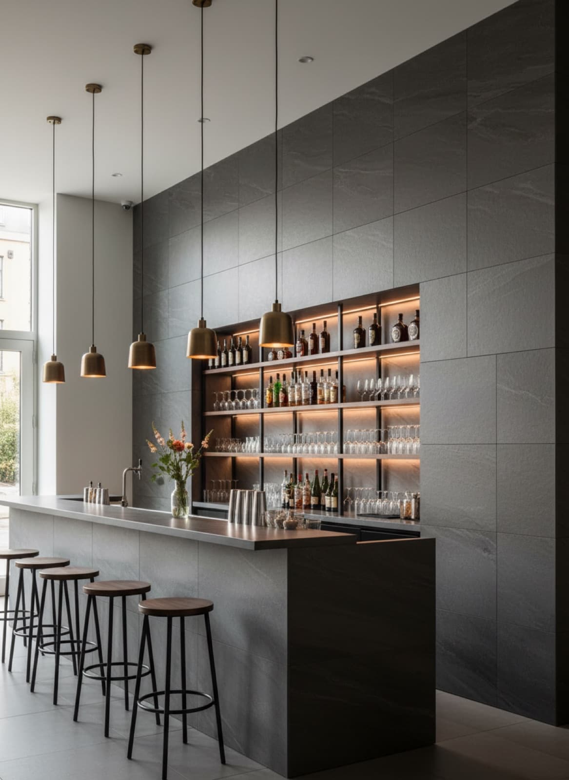 Theke & Gastronomie aus Kalkstein, weitere Visualisierung