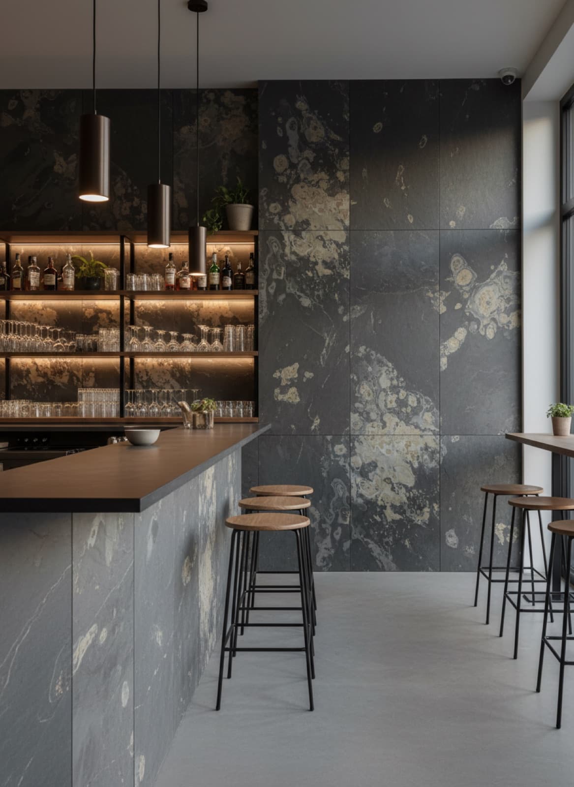 Theke & Gastronomie aus Schiefer, weitere Visualisierung